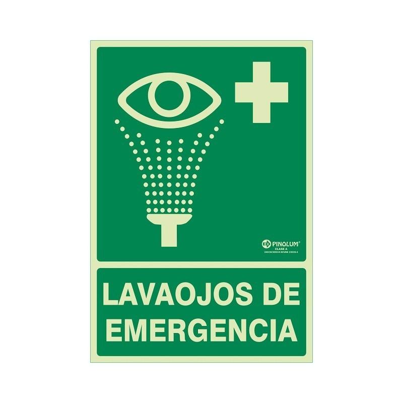 DUVER - SEÑAL 922 PLAST.297x210 ''LAVAJOS'' LUM LAVAOJOS DE EMERGENCIA