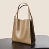 Genuine Leather Women's Bag Niche Single-shoulder Bag Bucket Bag Fashionable and Versatile Commuting Tote Bag
