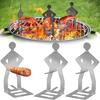 Reusable Hot Dog Sausage Stand Holder Funny Standing Man Barbecue Rack