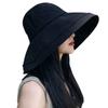 UV Protection Wide Brim Hat by a Japanese Professional Sun UV Small Face Chin Sweat Easy To Shade and Heat Prevents Bicycle [YUMISS] Hat, Women's Hat,