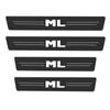 Four Carbon Fiber Scratch Protection Stickers for Car Doorsill Are Applicable To Mercedes Benz W124 W203 W204 ML Auto