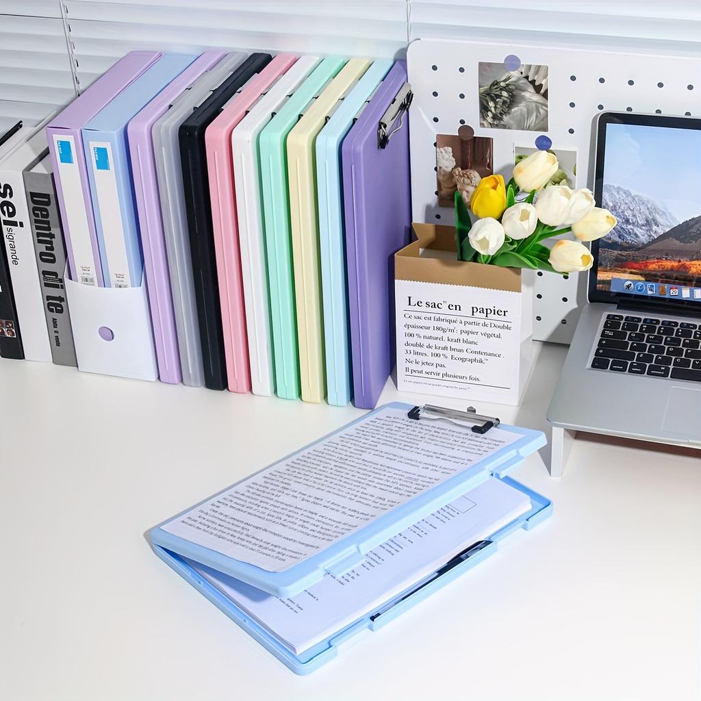 A4 File Folder Storage Box Plate Clip Student Special Test Paper Storage And Finishing Artifact Large Capacity Information Book