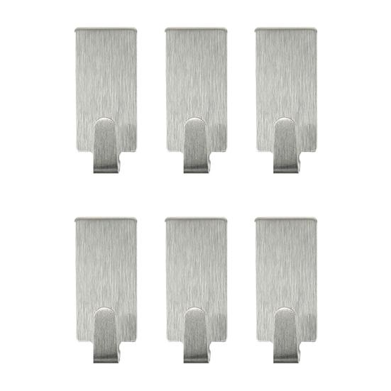 6 шт. самоклеящаяся дверная стена для ванной комнаты, кухни, дома, вешалка, крючок, 6 шт.