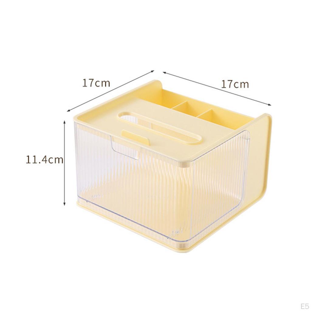 Compact Tissue Storage Box for Home and Office Organization