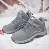 Fashion New Boots Men 2024 Winter Work Cotton Shoe Platform Comfortable Sneakers Outdoor Wear Resistant Warm Casual Plush Snow Boots