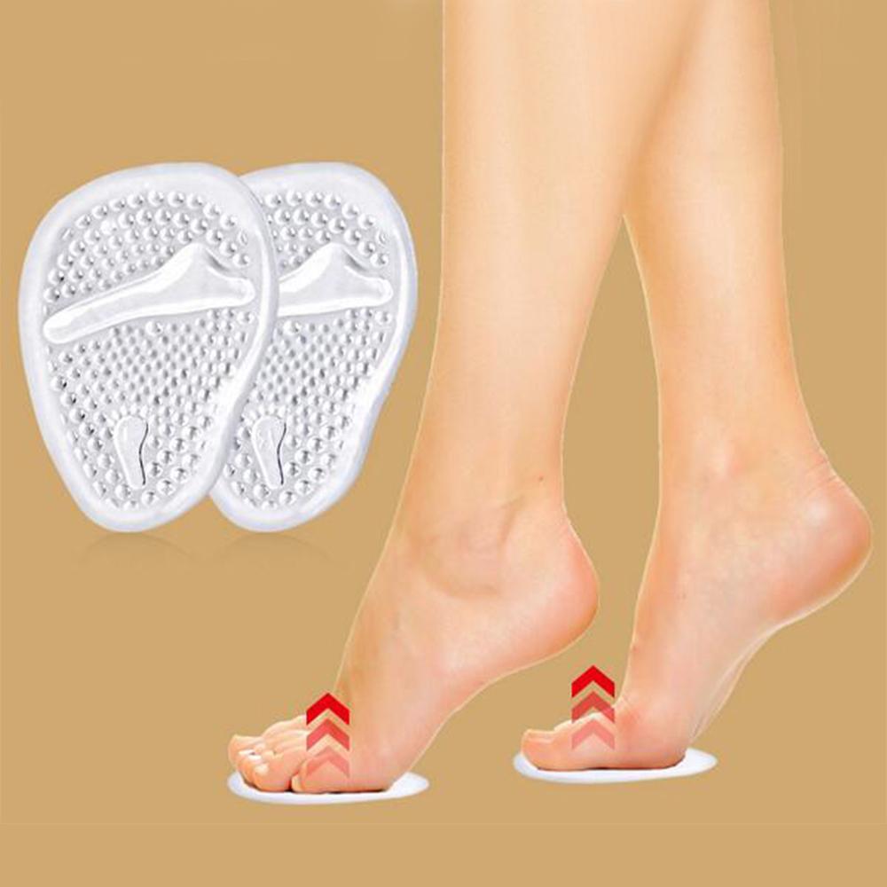 New 2 Pairs of Metatarsal Pads Transparent For Women Stop Feet from Sliding Forward