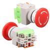Self Lock E-stop Switch with Warning Cap Equipment Emergency Stop Push Button
