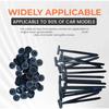 Self-locking Nylon Universal Cable Tie Buckle Household Plastic Fixed Strap Iron Cable Gap Car Instrument Zip Ties 20/50/100pcs