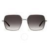 Garrett Leight Meadow Sun Waning Moon Gradient Square Ladies Sunglasses 4067 Sv Bar Wmng 56