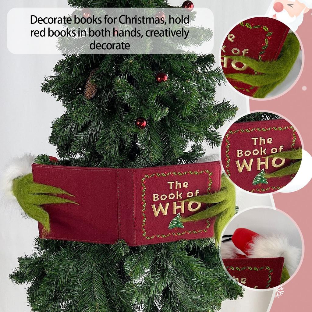 Green Arms Whimsical Treetop-style Christmas Green Hands Christmas Party Supplies