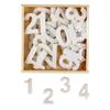 White Felt Numbers for Advent Calendar