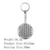 Valentine's Day Car Key Ring The Flower Of Life Keychains Backpack Key Chain For Car