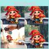 Acrylic Little Car Red Riding Mushroom Girl Keychain Pendant Interior Vehicle