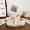 2025 New Student Summer Muffin Bottom Fashion European Station Breathable Little White Shoes Women's Versatile Mesh Thin Board Shoes