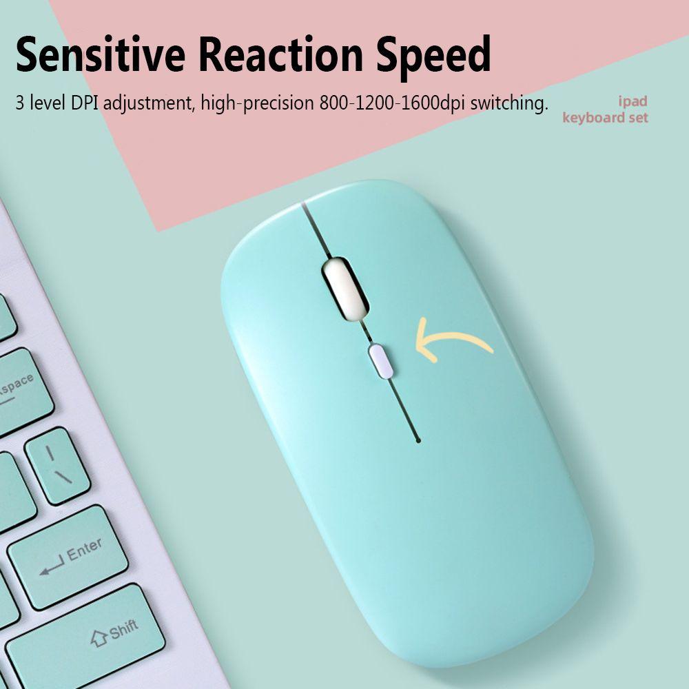 Ergonomic Dual Mode Mute 2.4G Mice Bluetooth Wireless Mouse
