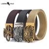 Men's Belt Toothless Alloy Automatic Buckle Men's Belt Imitation Nylon Canvas Youth Versatile Casual Belt