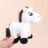 Cute Cartoon Plush Horse Doll Keychain Miniature Stuffed Animal Keyring Bag