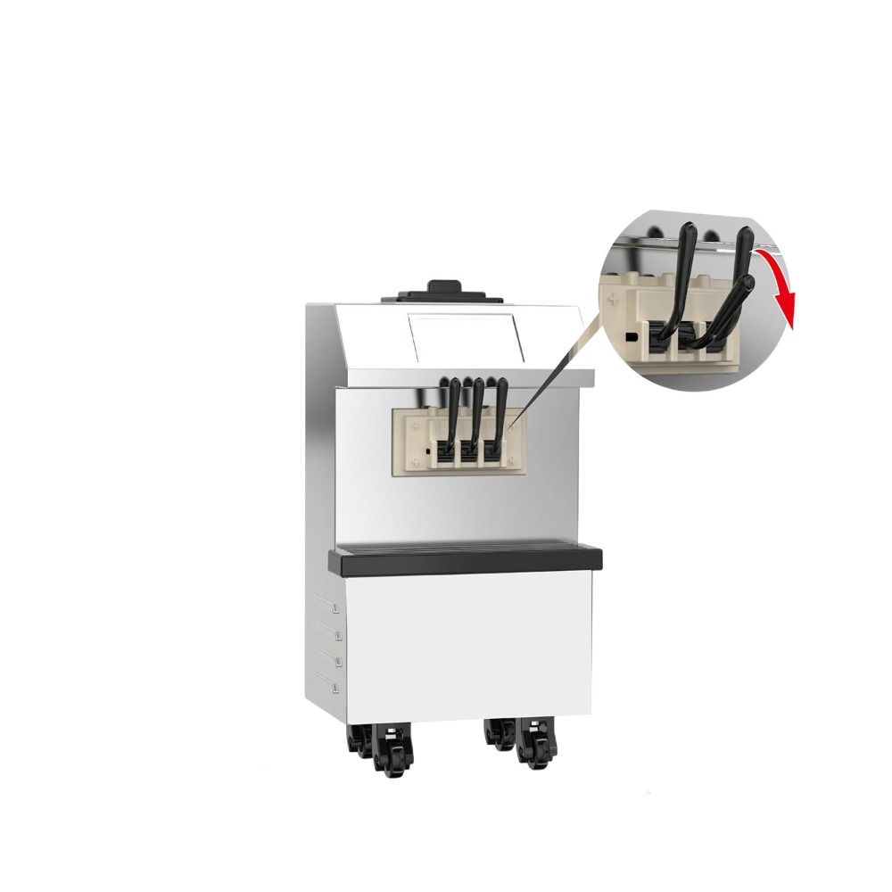 Shooting Props Ice Cream Maker Model Lifelike Electrical Model  for 1/12 1/6 Dollhouse