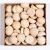 5-20Pcs 15-25mm Half Wooden Beads Cemi-Circular Wooden Ball Section Wooden Ball Hemispheres Wooden Beads For Painting Art