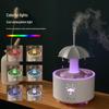 Rotating Raindrop Aroma Diffuser with Colorful Breathing Light for Desktop