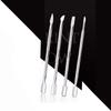 4Pcs/lot Double Sided Finger Cuticle Pusher Dead Skin Nail Art Remover Cuticles Stainless Steel Pedicure Manicure Cleaner Tools