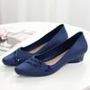 2025 Women Pumps Low Heel Waterproof Rubber Shoes Slip On Antiskid Soild Shallow Slip-on Female Footwear Zapatillas Mujer Tacon