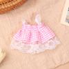 For 13Cm Doll Clothes Doll Dress Lace Plaid Dress-Up Doll Accessories Doll Clothes Changing