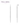 Paul Brial [Silver] Pwse0049 Wg Triple Line Earrings