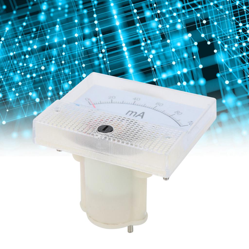 85C1 DC 0~100MA Pointer DC Ammeter Current Panel Meter Gauge Measuring Instrument