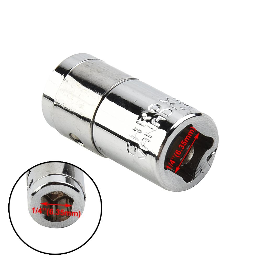 Silver Square Hole Square Drive Steel 1/4\" 1/4\" Hex