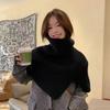 Korean Aesthetic Scarf Women Winter Outer Wear Warm Knit Neck Cover Fake Collar Shawl