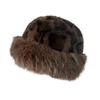 Winter Hat Leopard Print Thickened Warm Plush Hat Cold-proof Windproof Headwear Cold Weather Accessory