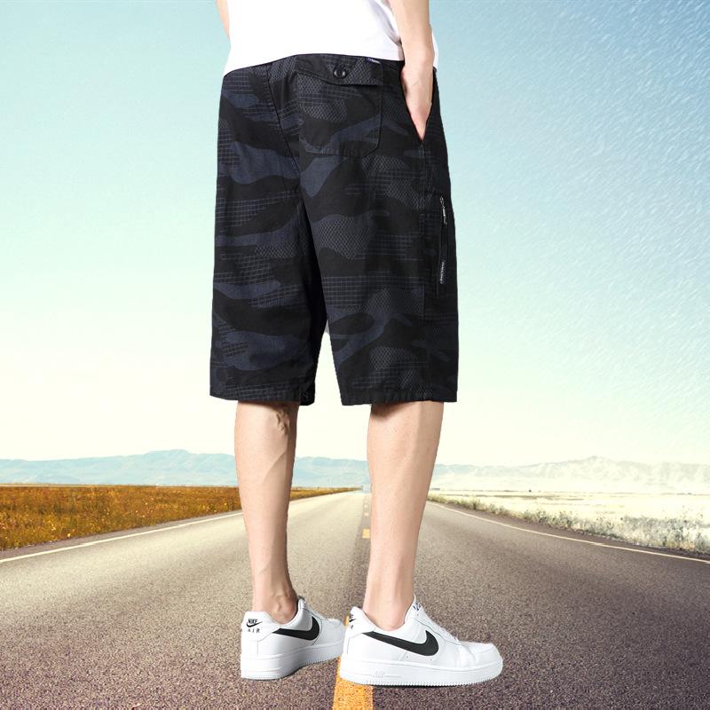 Men's Plus Size Casual Camouflage 7-Point Jodhpurs Shorts