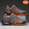 Men's Outdoor Hiking Shoes Breathable Large Size 42-48, Anti-Slip Trail Running Sneakers for Cross-Country Travel, Durable Lightweight Footwear