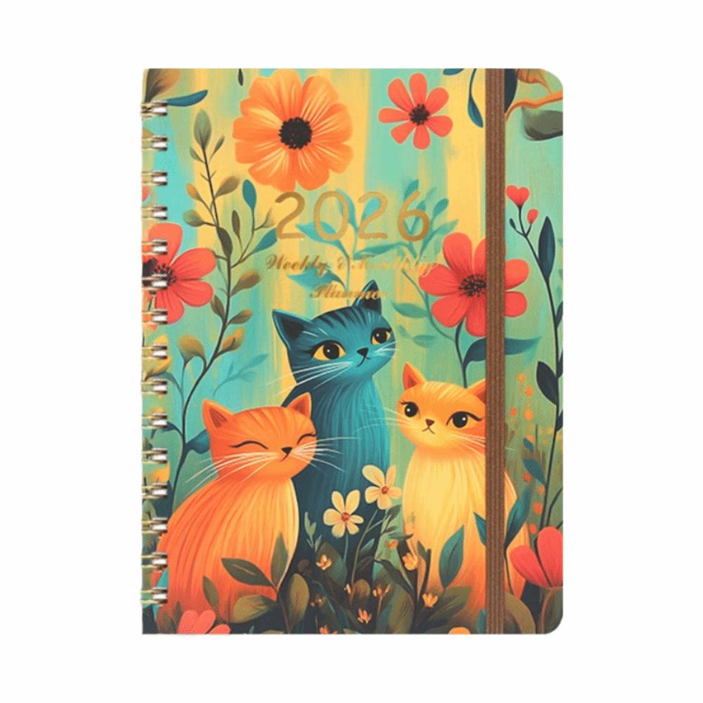 Jan.2026 - Dec.2026 Calendar 2026 Weekly and Monthly Academic Planner High Quality 2026 Planner