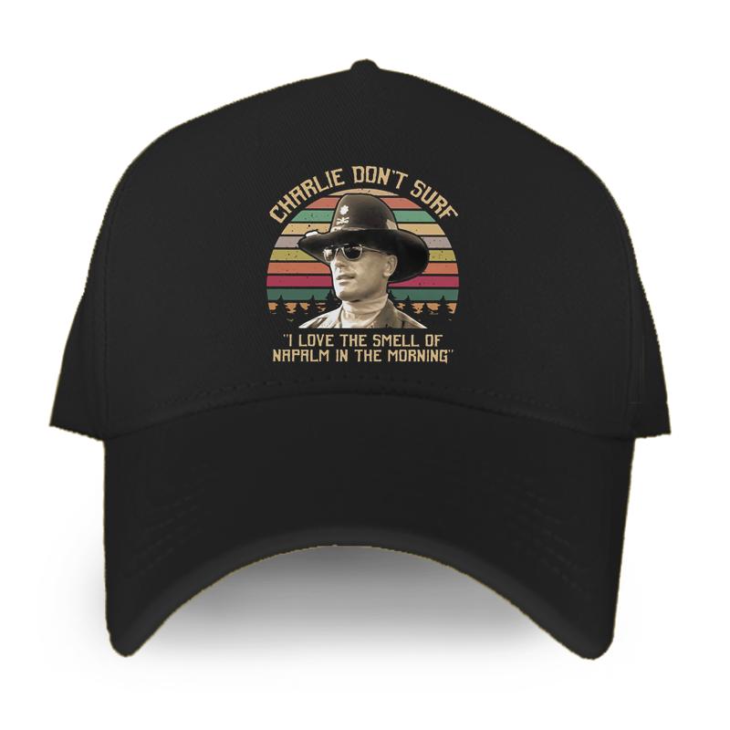 Vintage Apocalypse Now Charlie Don't Surf Baseball Cap Film I Love The Smell Of Napalm In The Morning Unisex Women Caps Hip Hop Hat