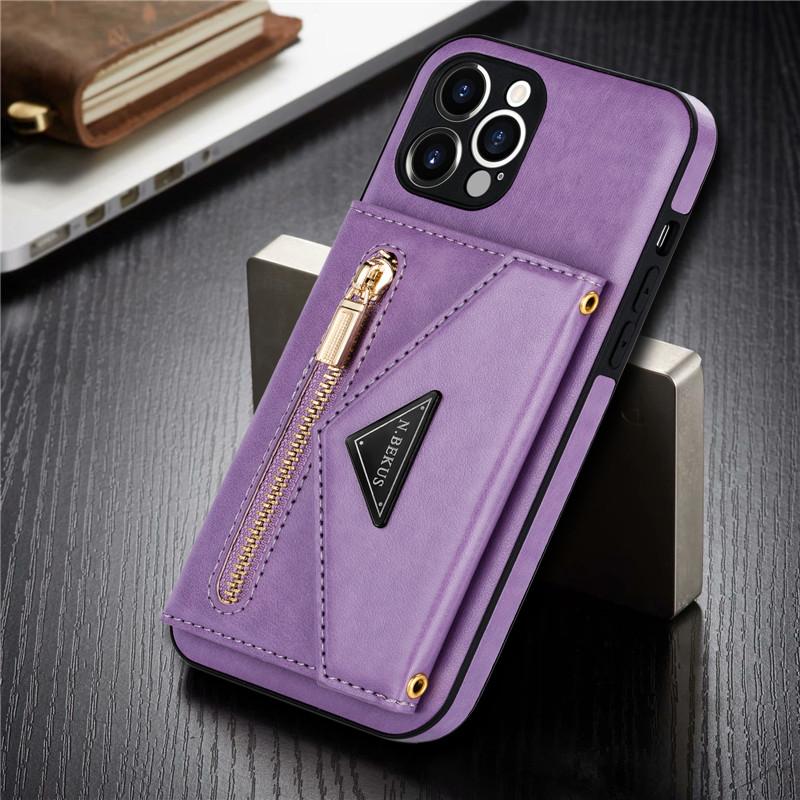 Lanyard Zipper Wallet Phone Case For iPhone 17 Pro Max 16 Plus 15 14 13 12 11 X XS XR 8 Samsung S25 Ultra S24 FE S22 S21 S20 Leather Purse Card Cover