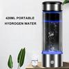 400-450ML 2 Pcs Water Cup Transparent USB Rechargeable Rapid Electrolysis Hydrogen-rich Hydrogen Water Bottle Water Ionizer Machine Hydrogen