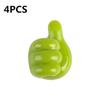 4/10Pcs Self Adhesive Silicone Thumb Wall Hooks Multifunctional Adhesive Cable Organizer Clip Key Hook Wall Hanger Storage Hooks