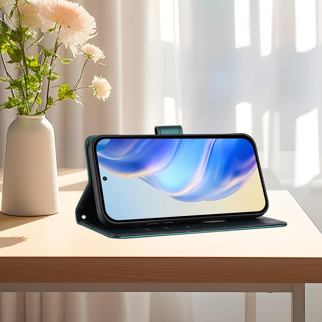 Leather Case Wallet Durable RFID Blocking Card Holder Shockproof Kickstand Protective Flip Cover For Huawei P Smart Mate70 Pura70 Nova11 Nova12 Nova13