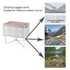 Folding Cooler Stand with Carry Bag Metal Luggage Rack Camping Foldable Metal Stand for Camping Hiking Cooking Picnics