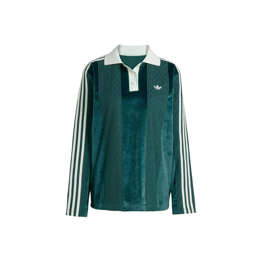 Adidas Originals FW25 Long Sleeve Jersey Comfortable Soft Sports Striped Football Shirt Women Tops KS7796