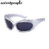 Spike Rectangle Sunglasses Women Men  Luxury Brand Designer Fashion Punk Sun Glasses for Male Steampunk Y2K Sports Sunglass