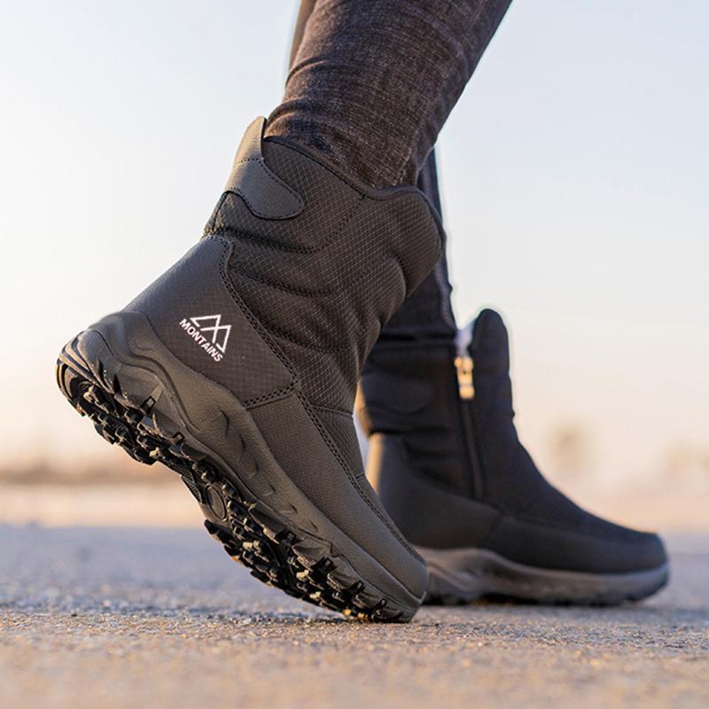 Thickened Snow Boots In Winter New Women'S Cotton Shoes Plus Velvet Warm Boots Casual Versatile Outdoor Travel Snow Boots