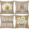 New Plant Flower Truck Letter Spring Series Pillowcase Home Office Pillow Cushion Ins