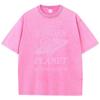 Geeate A Kinder Planet Pink Print Mans Tee Clothing Cartoon Comfort T-Shirt Round Neck T-Shirts Retro S-Xxxl Half Sleeve
