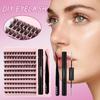 Large Capacity Segmented Multi-Hair Dense Self-Grafting Lazy Single Cluster Diy False Eyelash Set