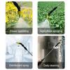 Yousheng Electric Sprayer Wand Battery Powered Garden Sprayer Wand Telescopic Spray Wand with 2 Nozzles Water Sprayer for Watering Plants Car Washing