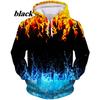 2024 Hot Sale 3D Flame Hoodies Men/Women Sweatshirts Winter Autumn Oversized Hoody Loose Outwear Pullovers