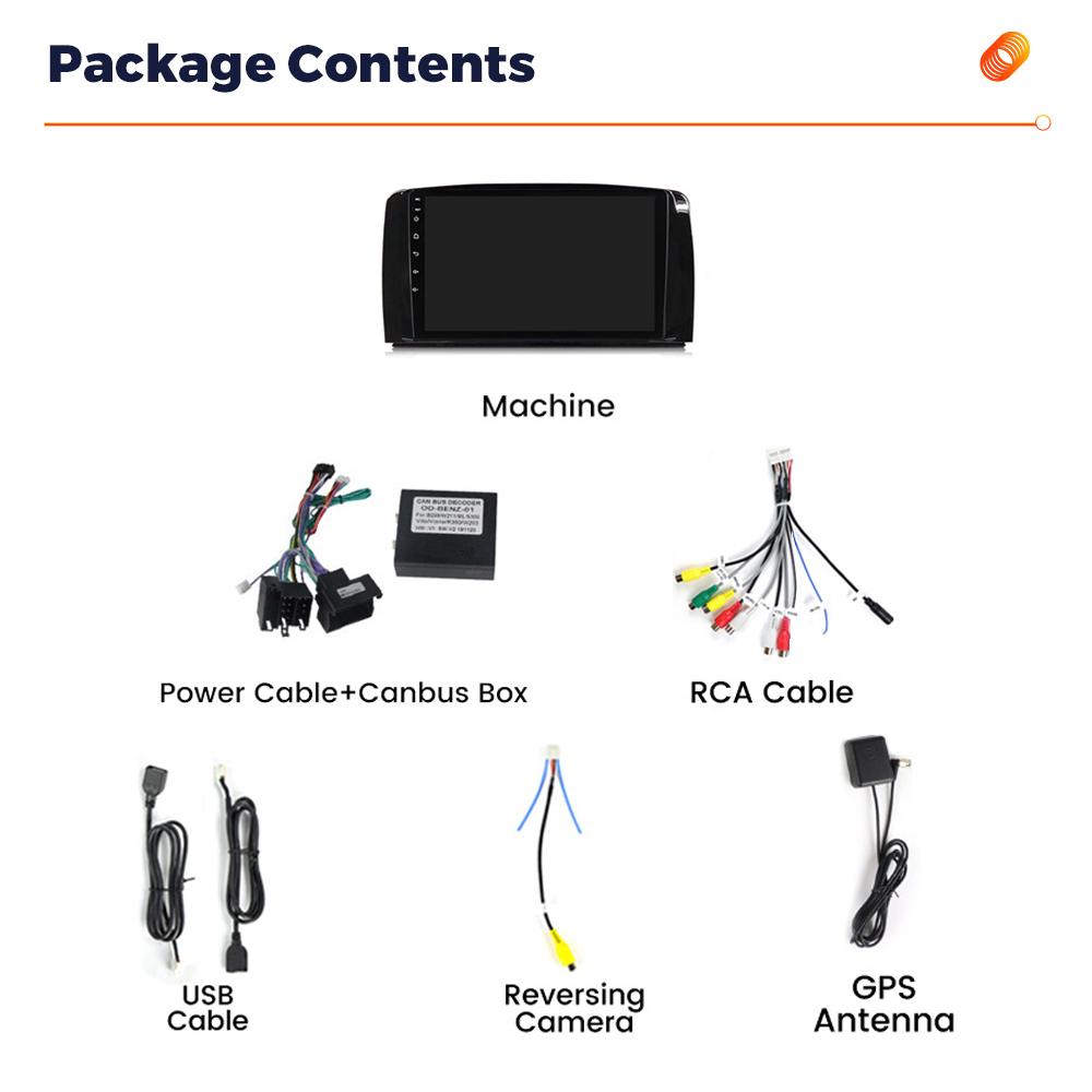Navifly Android Car Radio Stereo For Mercedes Benz R Class R300 R350 R280 R320 R500 W251 2007-2011 Multimedia Player GPS Carplay